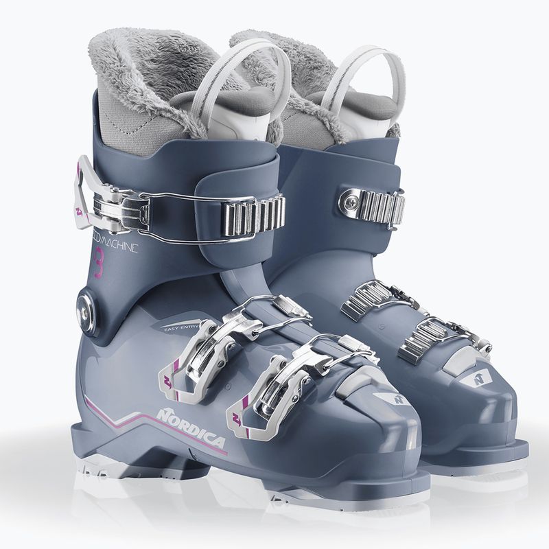 Детски ски обувки Nordica Speedmachine J 3 blue/light blue/fucsia 7