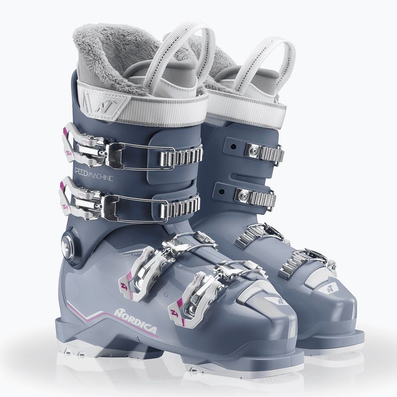 Детски ски обувки Nordica Speedmachine J 4 blue/light blue/fucsia 7
