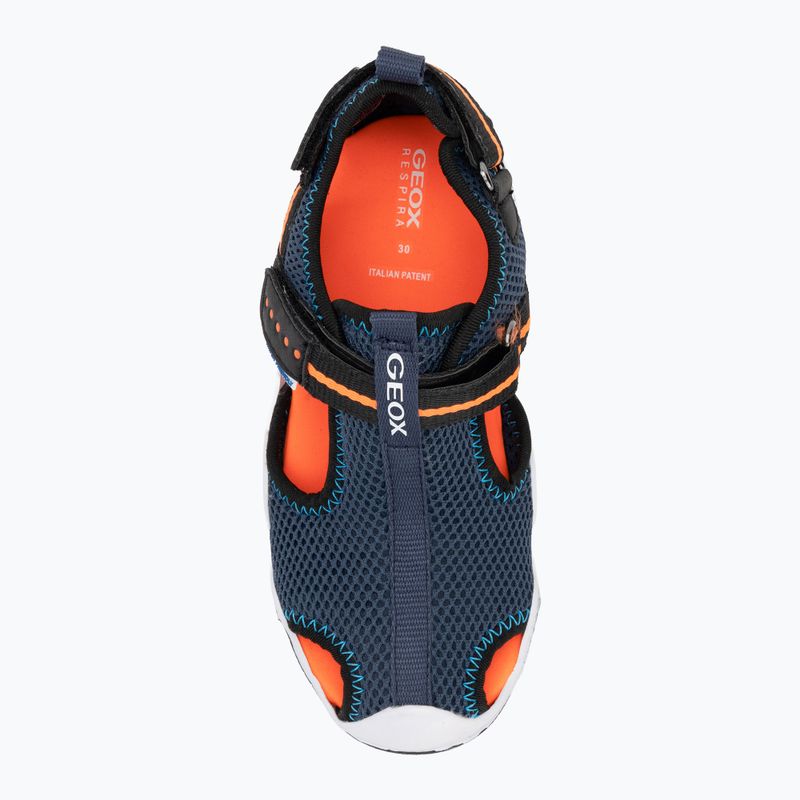 Детски сандали Geox Wader navy/fluo orange 5