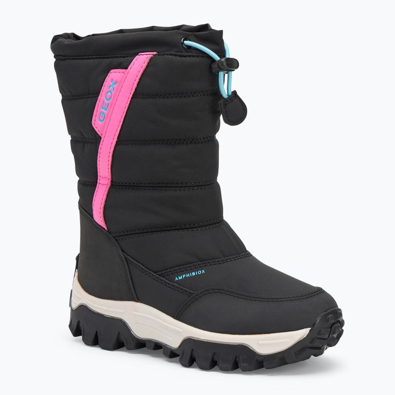 Детски ботуши за сняг Geox Himalaya ABX black / fuchsia