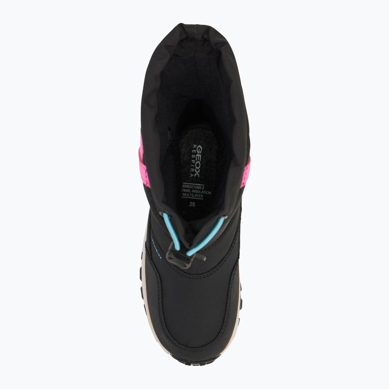 Детски ботуши за сняг Geox Himalaya ABX black / fuchsia 5