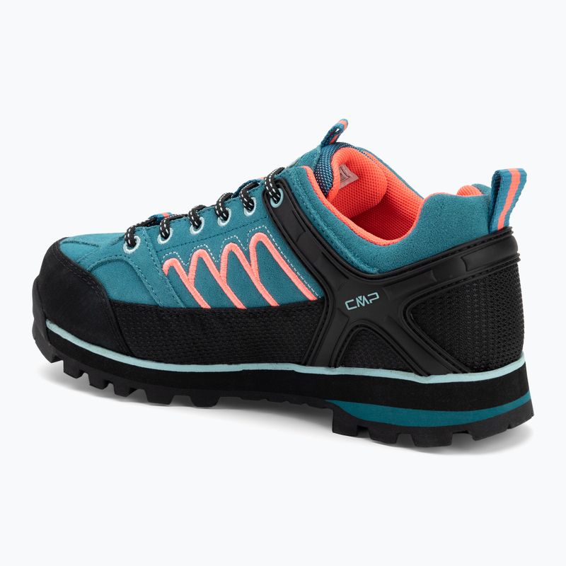 Дамски ботуши за трекинг CMP Moon Low Wp teal/red fluo 3