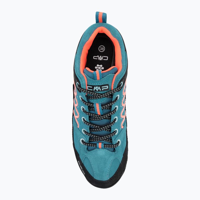 Дамски ботуши за трекинг CMP Moon Low Wp teal/red fluo 5