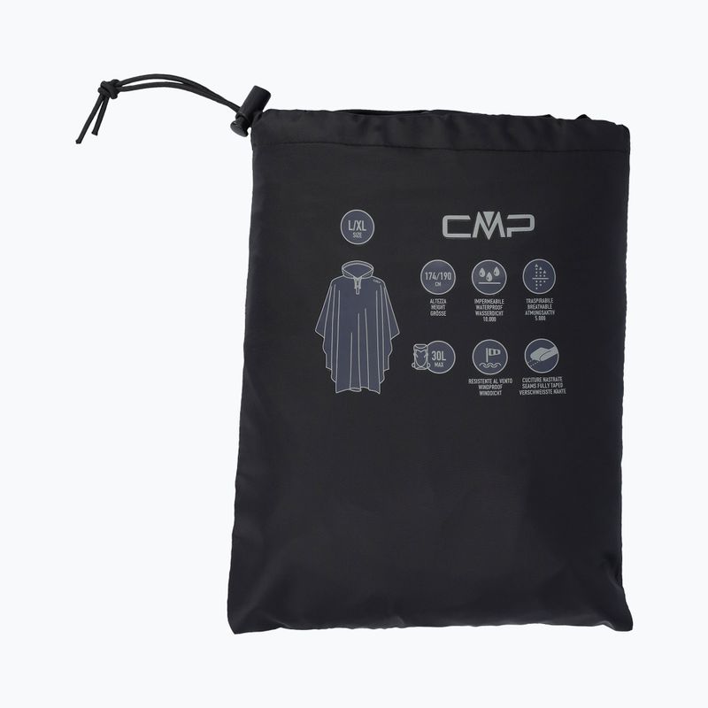 Дъждобран пончо CMP 35X7857 Fix Hood black 4