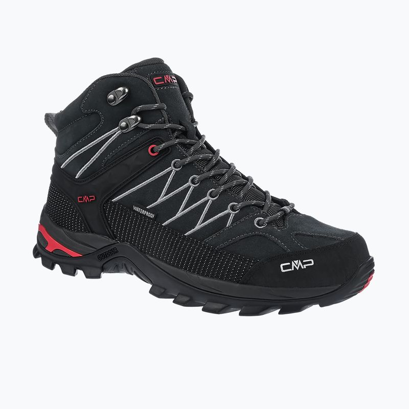 Мъжки туристически обувки CMP Rigel Mid Wp titanium/ferrari red