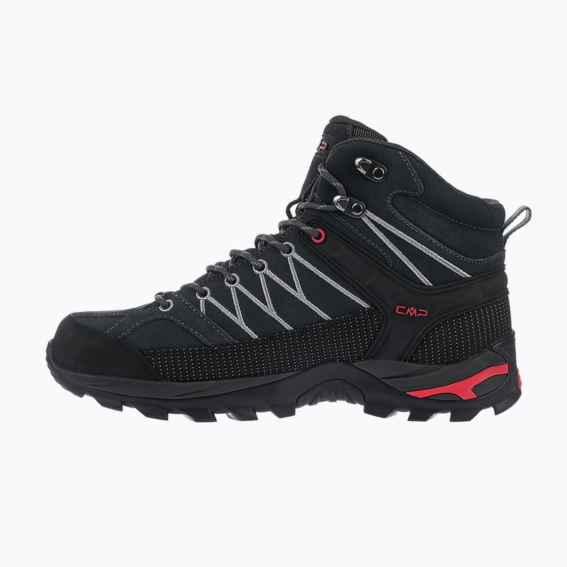 Мъжки туристически обувки CMP Rigel Mid Wp titanium/ferrari red 3