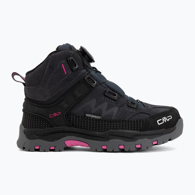 Детски обувки за трекинг CMP Kiruna Mid Fitgo Fleece Wp antracite/festival 2