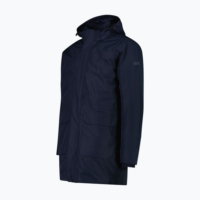 Мъжко яке за дъжд CMP 35K3737 Parka Zip Hood black/blue/winter sun 8
