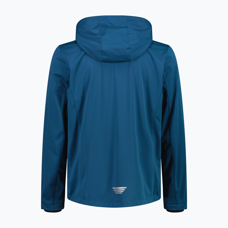 Мъжко софтшел яке CMP 39A5027 Zip Hood petroleum 2