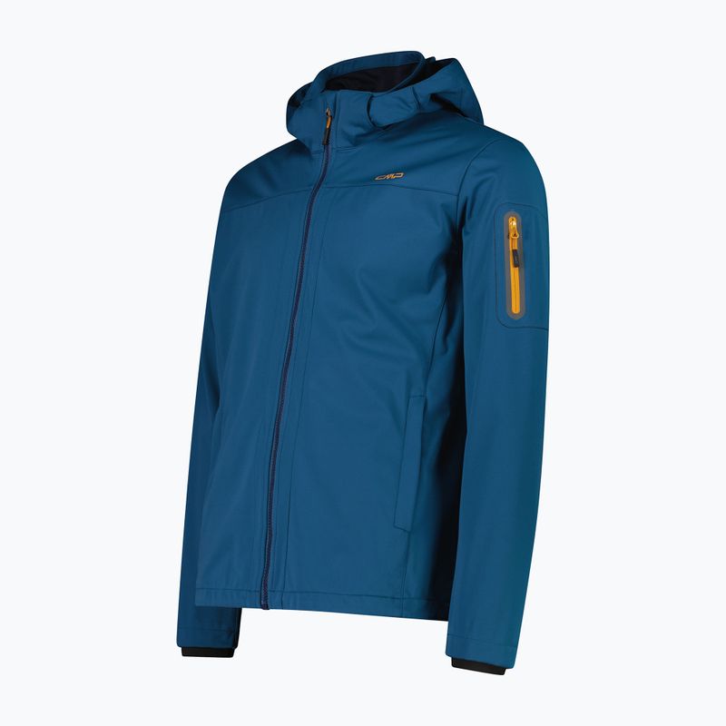 Мъжко софтшел яке CMP 39A5027 Zip Hood petroleum 3