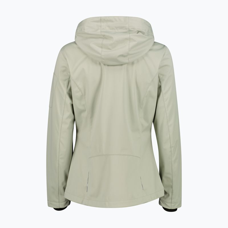 Дамско софтшел яке CMP 39A5016 Zip Hoodie pistachio 2
