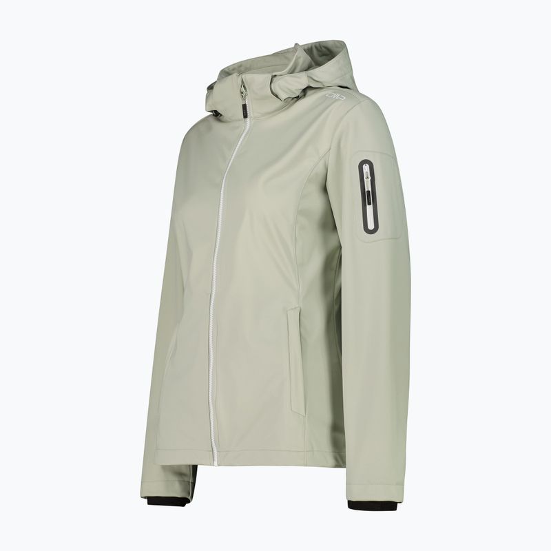 Дамско софтшел яке CMP 39A5016 Zip Hood pistacchio 4