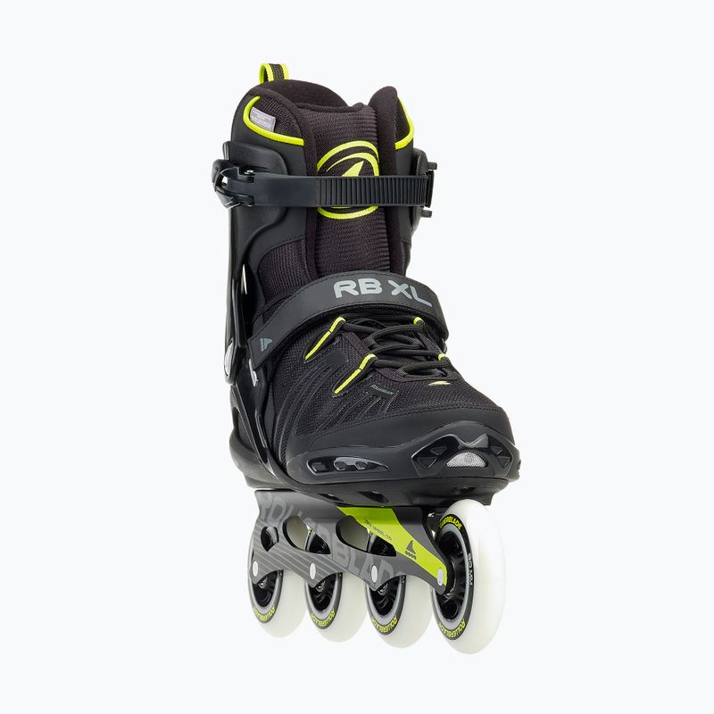 Мъжки ролкови кънки Rollerblade RB XL черни/жълти 2