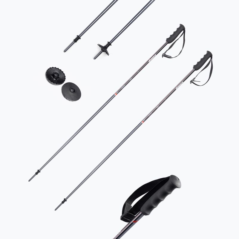 Ски палки Nordica ALPINE TI 16 MM сиво-червени 0B080800001 6