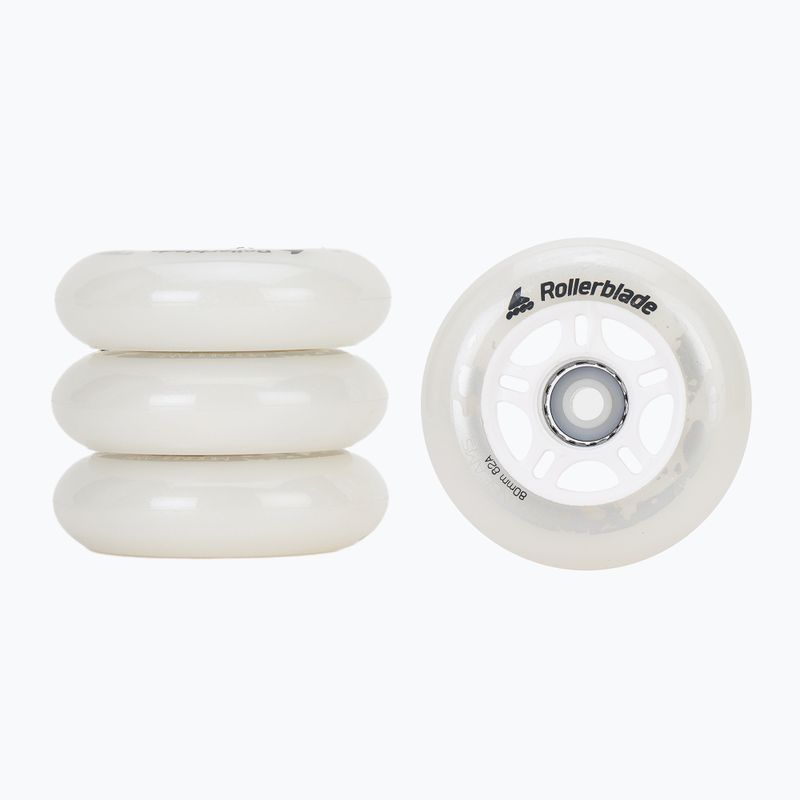 Колела Rollerblade Moonbeams Led 80mm/82A 4 бр. бели 06120000 101