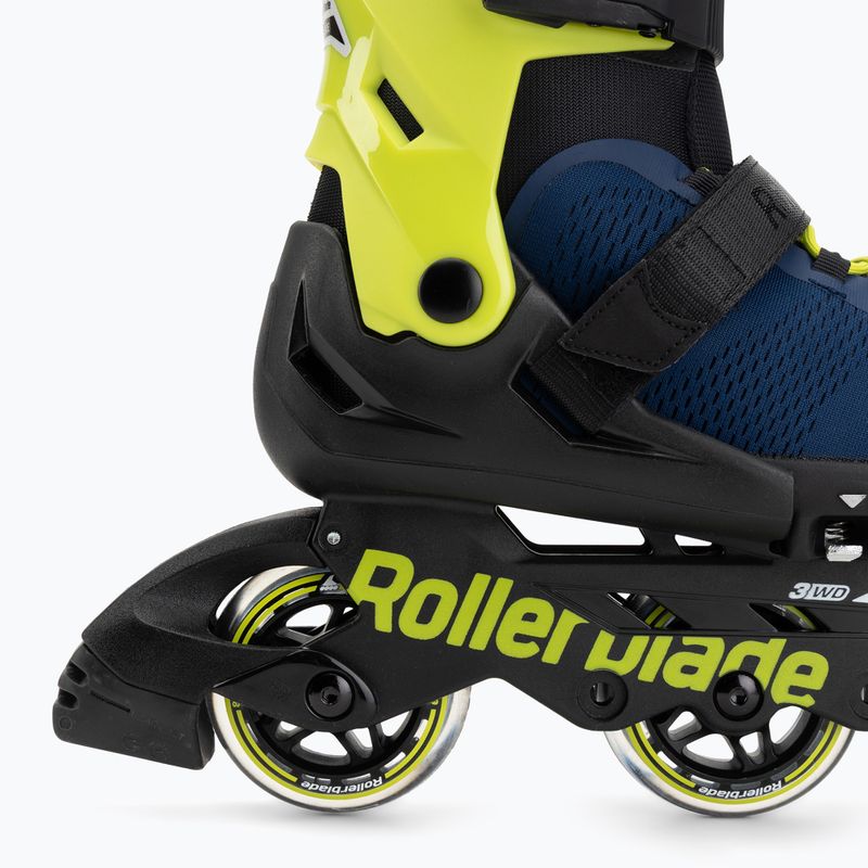 Детски ролери Rollerblade Microblade 3WD Jr blue royal/lime 6