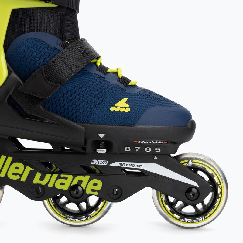 Детски ролери Rollerblade Microblade 3WD Jr blue royal/lime 7