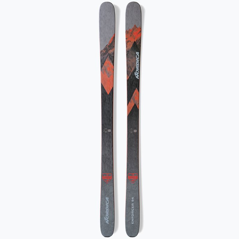 Nordica ENFORCER 94 Плоски сиво-червени ски за спускане 0A230800001 7