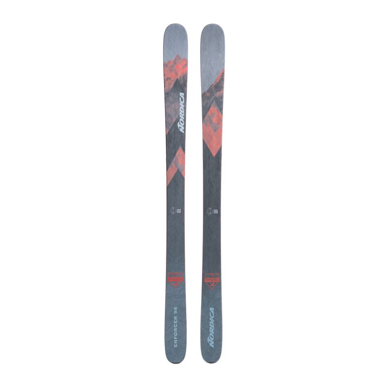 Nordica ENFORCER 94 Плоски сиво-червени ски за спускане 0A230800001 10