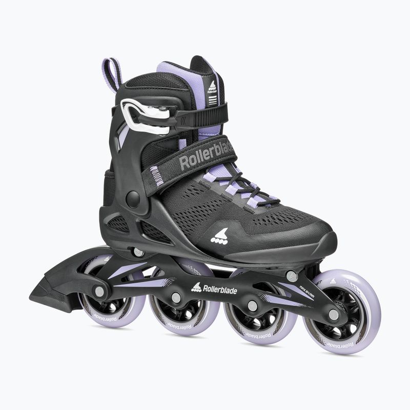 Rollerblade Macroblade 84 дамски ролкови кънки черни и лилави 07370900 8