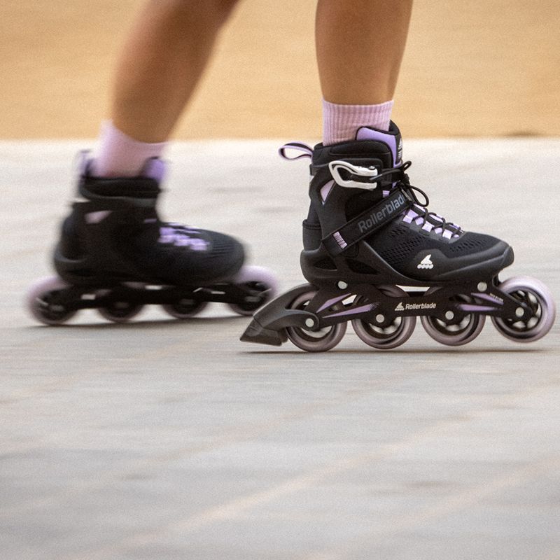 Rollerblade Macroblade 84 дамски ролкови кънки черни и лилави 07370900 14
