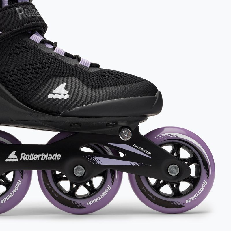 Rollerblade Macroblade 84 дамски ролкови кънки черни и лилави 07370900 6