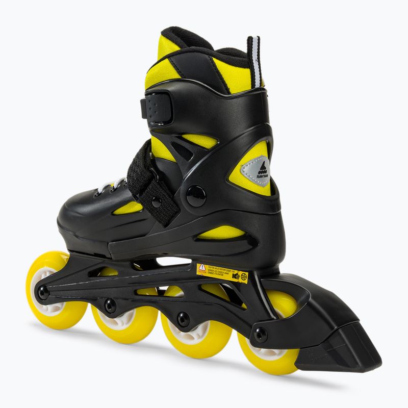 Детски ролкови кънки Rollerblade Fury черни/жълти 3