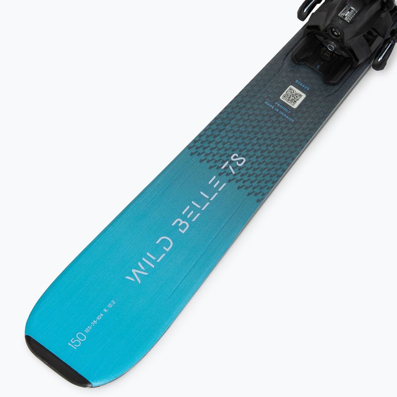 Дамски пистови ски Nordica Wild Belle 78 + автомати TP2COMP10 FDT anthrazite/aqua 7