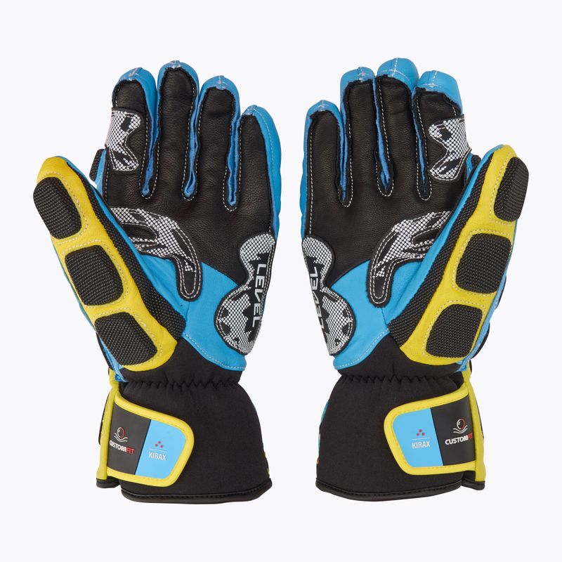 Скиорски ръкавици Worldcup CF yellow/blue 3