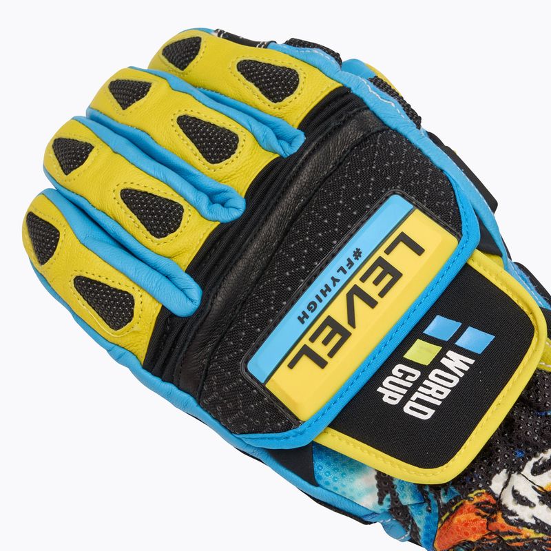 Скиорски ръкавици Worldcup CF yellow/blue 5