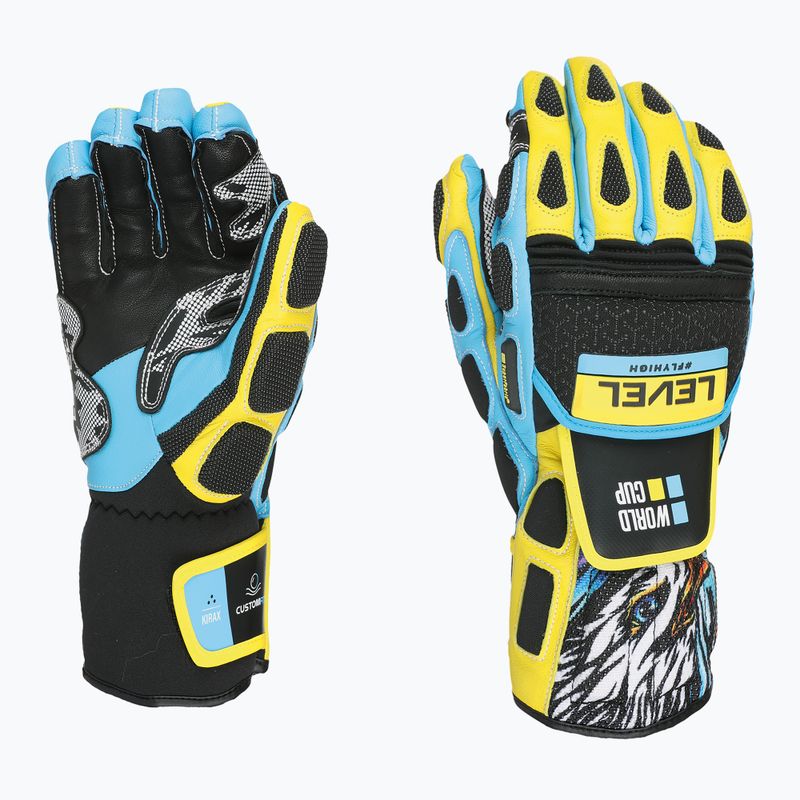 Скиорски ръкавици Worldcup CF yellow/blue 6