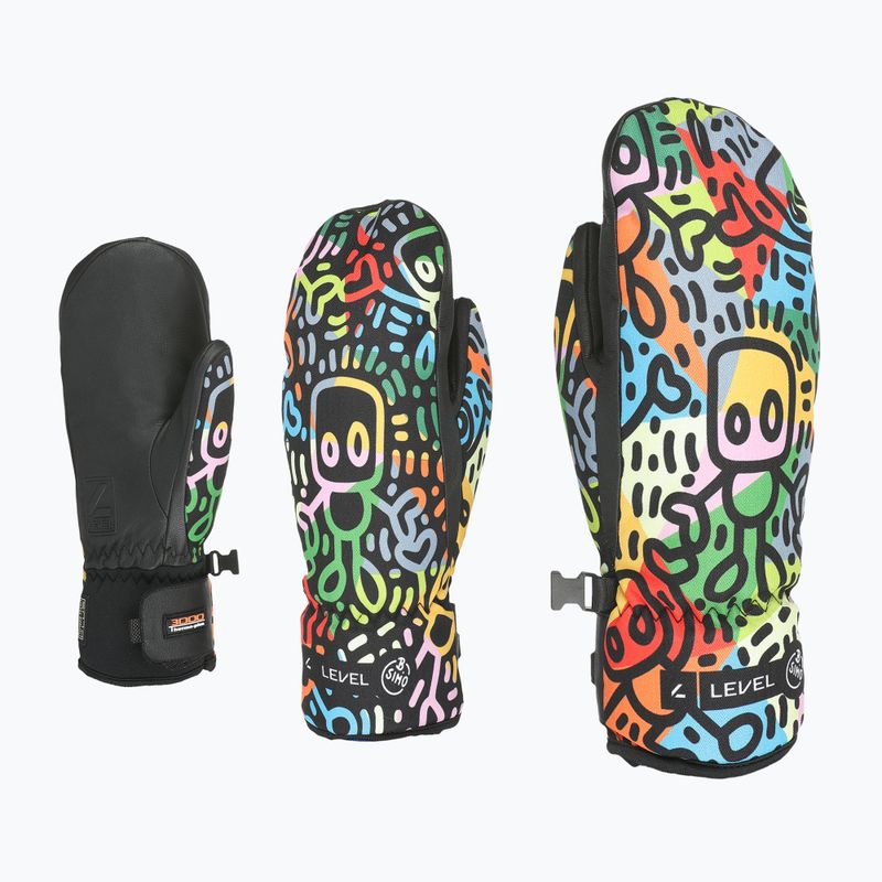 Детски скиорски ръкавици Level Vertigo Mitt Teen pattern