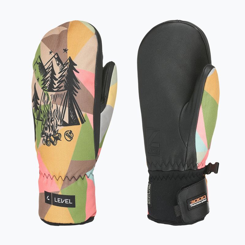 Детски скиорски ръкавици Level Vertigo Mitt Teen wood 8