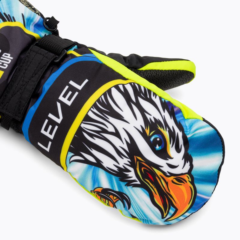 Детски скиорски ръкавици Level Junior Mitt yellow/blue 5