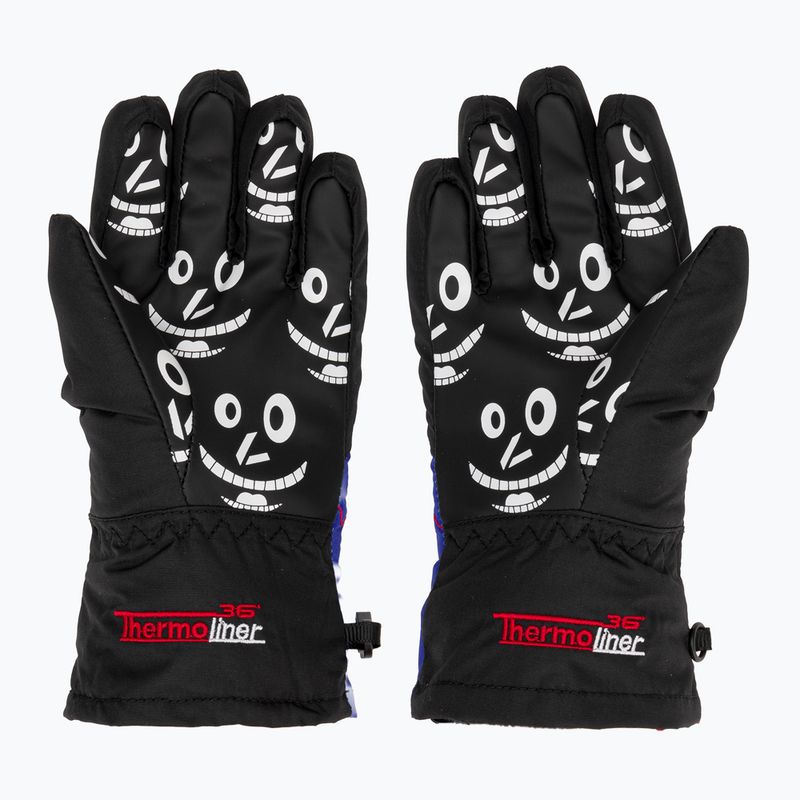 Детски скиорски ръкавици Level Lucky yellow/blue 3