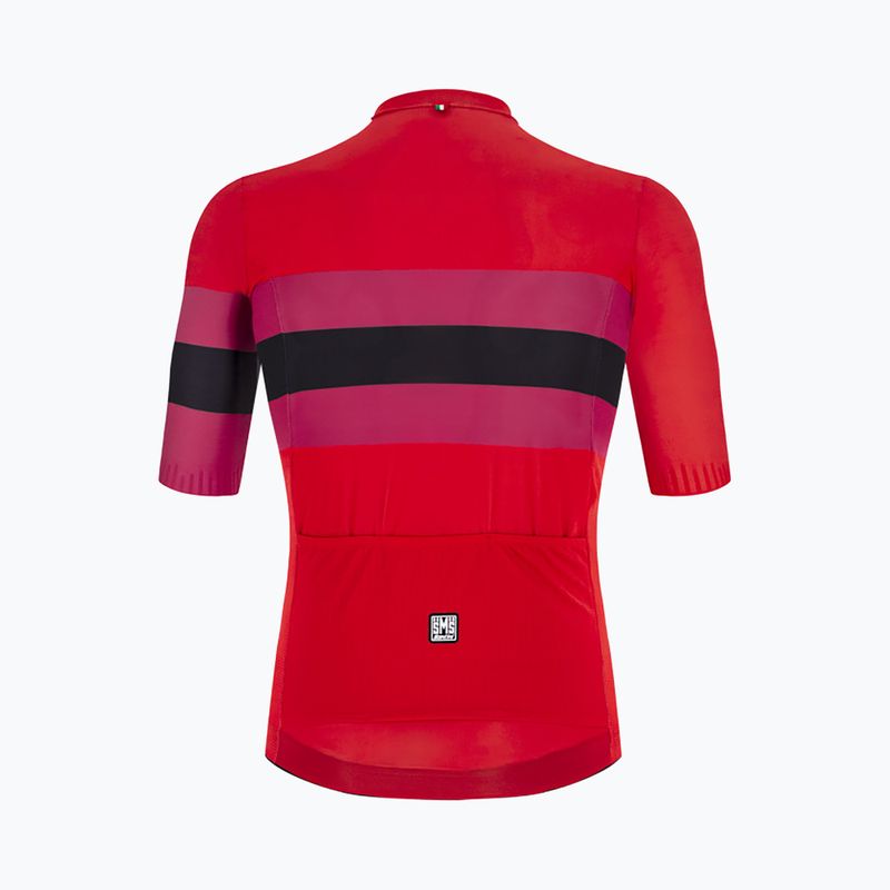 Мъжки велосипеден анцуг Santini Ecosleek Bengal червен 2S94475CESLKBENGRSS 3