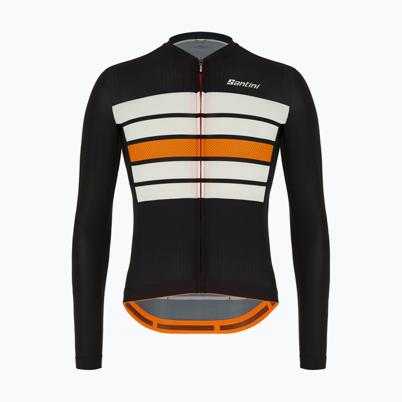 Мъжка колоездачна фланелка Santini Ecosleek Bengal black 2S215075ESLKBENGBIS