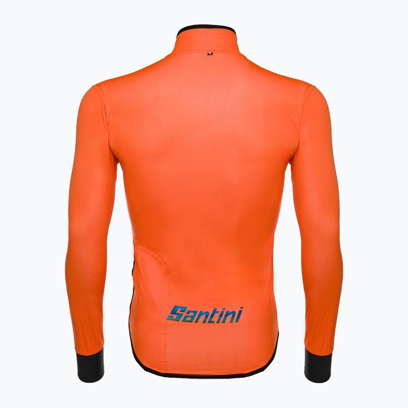 Santini Guard Nimbus мъжко яке за колоездене оранжево 2W52275GUARDNIMB 2