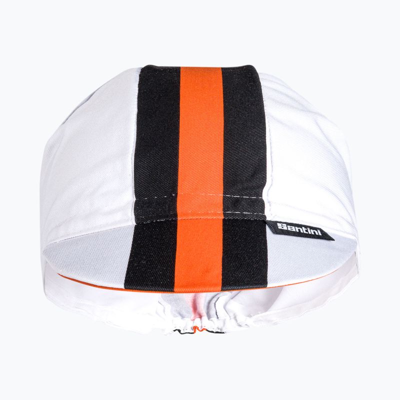 Santini Bengal колоездачна шапка бяла 2S460COTBENGBIUNI 2
