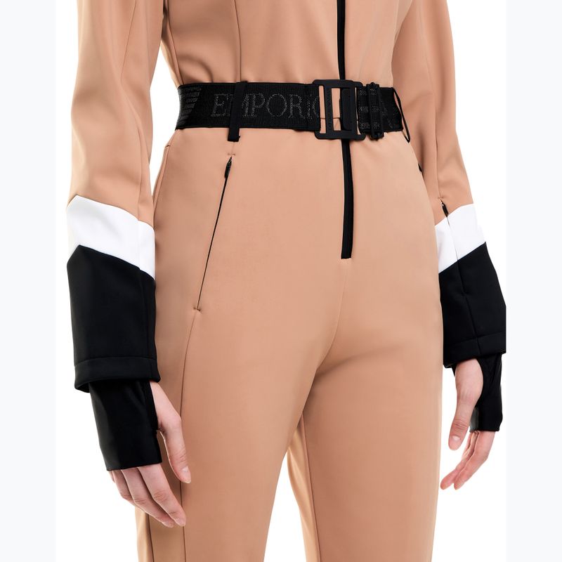 Дамски скиорски гащеризон EA7 Emporio Armani Pure Softshell Jumpsuit mocha mousse 5