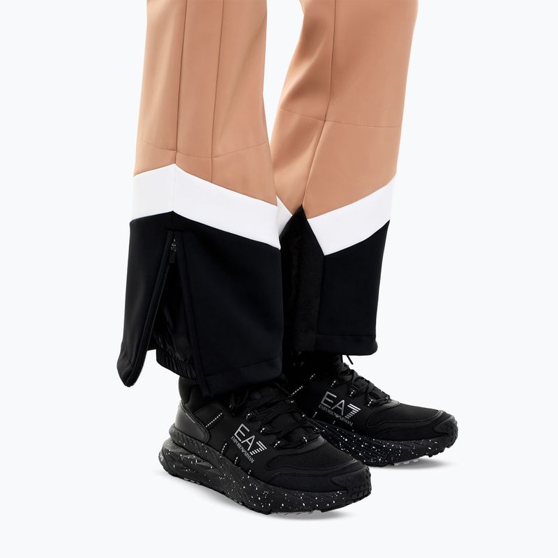 Дамски скиорски гащеризон EA7 Emporio Armani Pure Softshell Jumpsuit mocha mousse 6