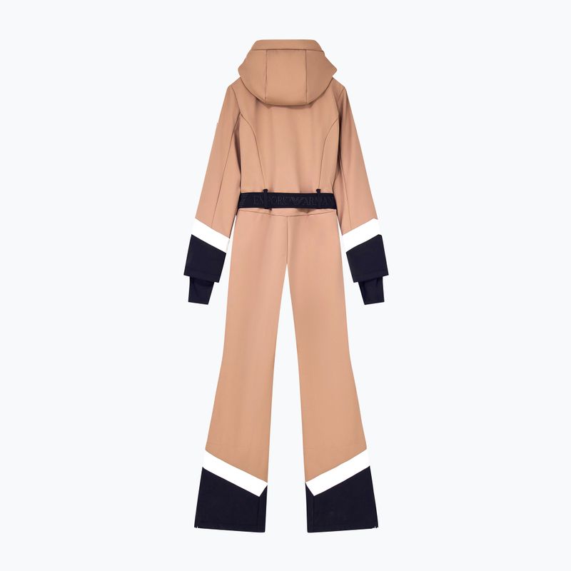 Дамски скиорски гащеризон EA7 Emporio Armani Pure Softshell Jumpsuit mocha mousse 8