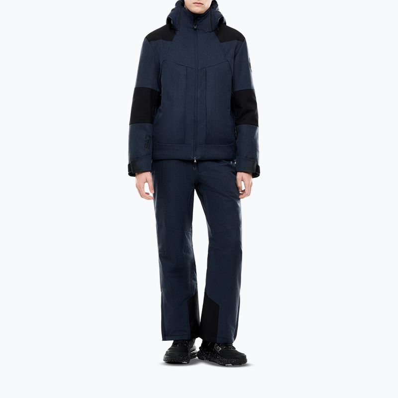 Мъжко скиорско яке EA7 Emporio Armani Elitary Fashion fancy blue herringbo 2