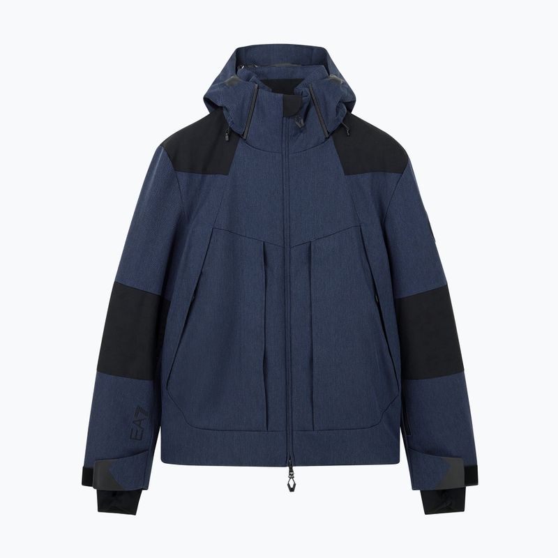 Мъжко скиорско яке EA7 Emporio Armani Elitary Fashion fancy blue herringbo 5
