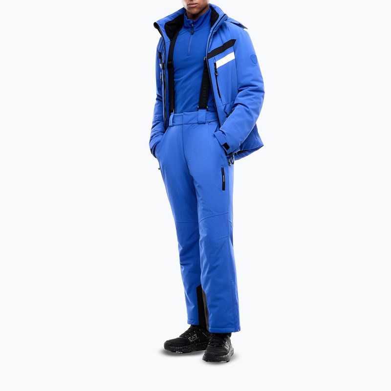 Мъжки скиорски суитшърт EA7 Emporio Armani Pure Powerstretch T-Top Half Zip new royal 2
