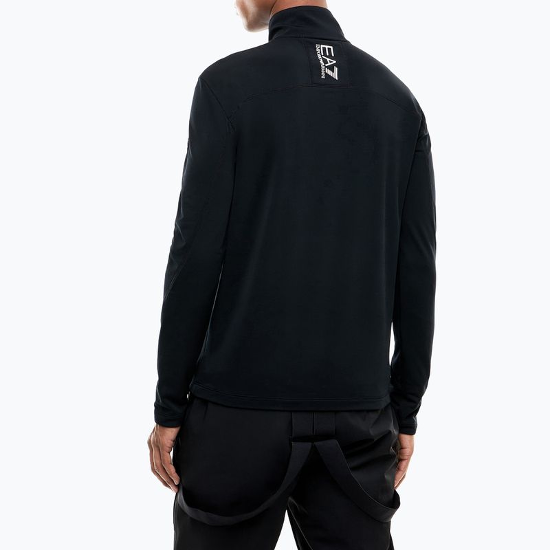 Мъжки скиорски суитшърт EA7 Emporio Armani Pure Powerstretch T-Top Half Zip black 3