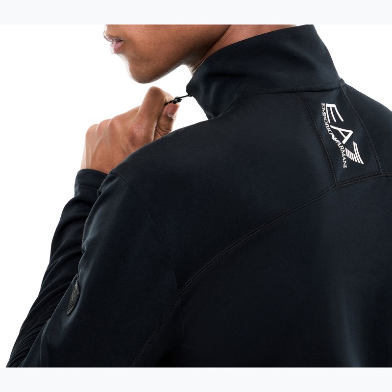 Мъжки скиорски суитшърт EA7 Emporio Armani Pure Powerstretch T-Top Half Zip black 5