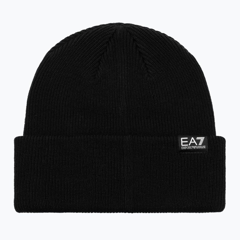 Зимна шапка EA7 Emporio Armani Mountain Logo Series Big Beanie black 2
