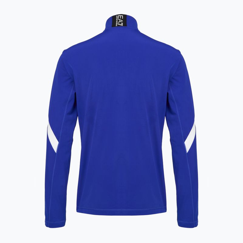 Мъжки скиорски суитшърт EA7 Emporio Armani Pure Powerstretch T-Top Full Zip new royal 2