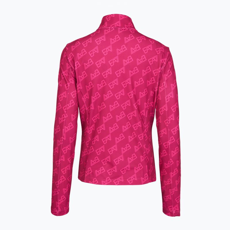 Дамски скиорски суитшърт EA7 Emporio Armani Pure Powerstretch T-Top Half Zip fancy vivacious mono 2